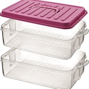 კონტეინერი თავსახურით  პლას.